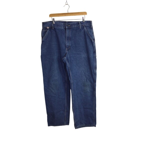 Carhartt Mens Cat2 FR Work  Carpenter Cargo Original Fit Jeans Blue Size 38x43 - Picture 1 of 15